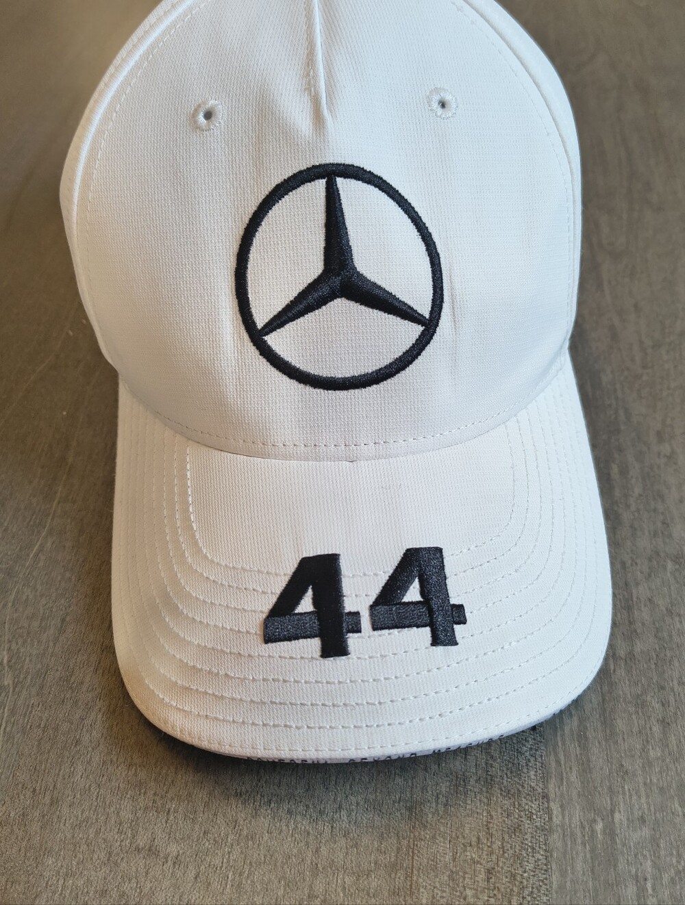 Hamilton 44 Mercedes AMG Petronas Motorsport F1 Driver Cap White Monster GT